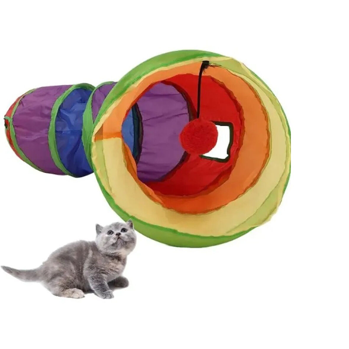 Büro Ev Evcil Hayvanı için 117CM Mni Kedi Oyunu Tüneli