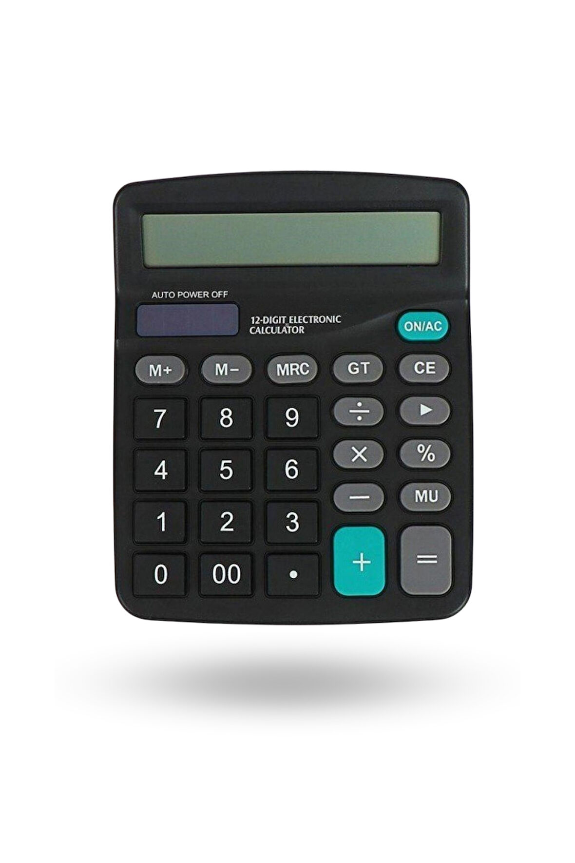 Büro Ev Ofis için Pilli 12 Haneli Geniş LCD Ekran Masaüstü Hesap Makinesi