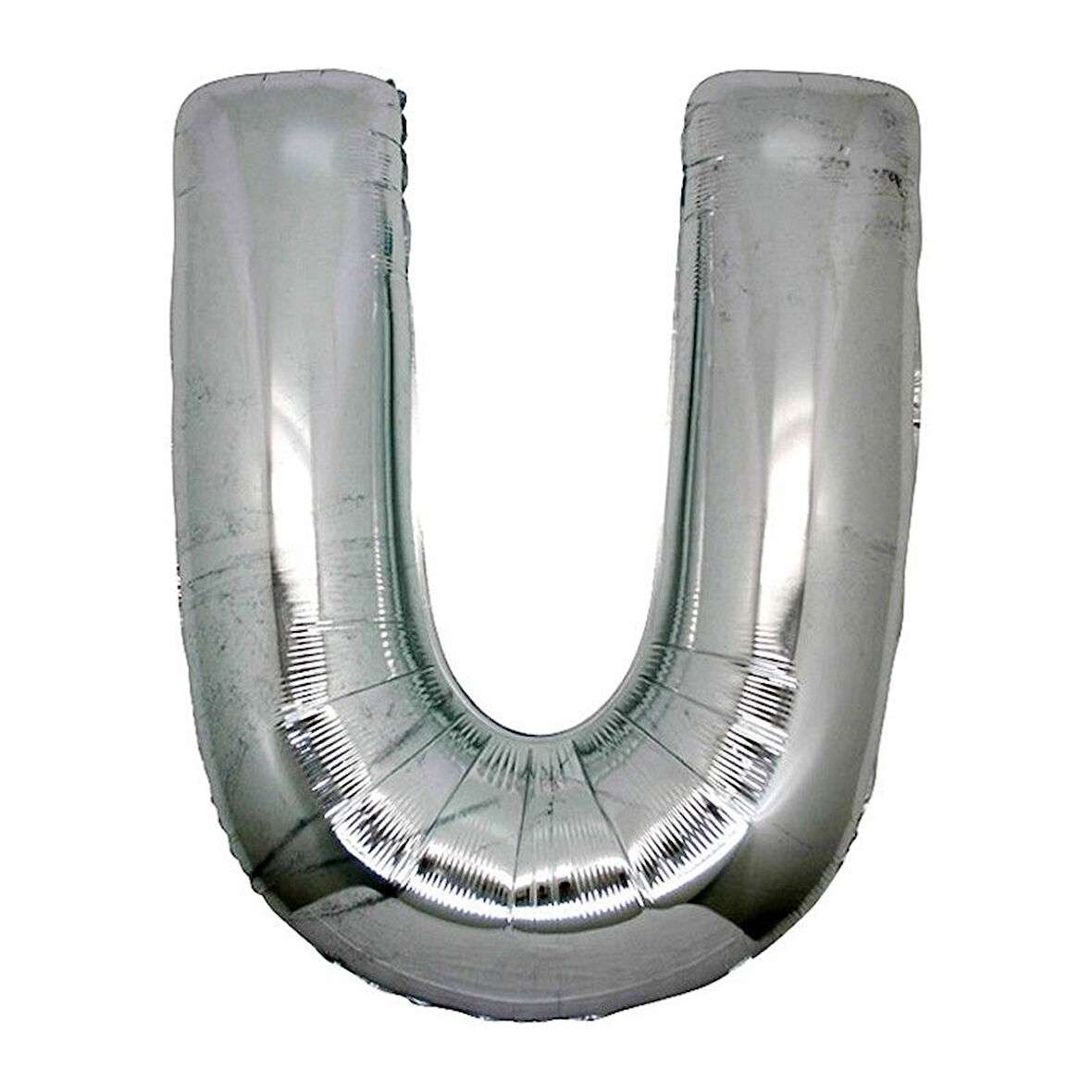 Büro Ev Partisi için 100CM U Harf Silver Folyo Balon