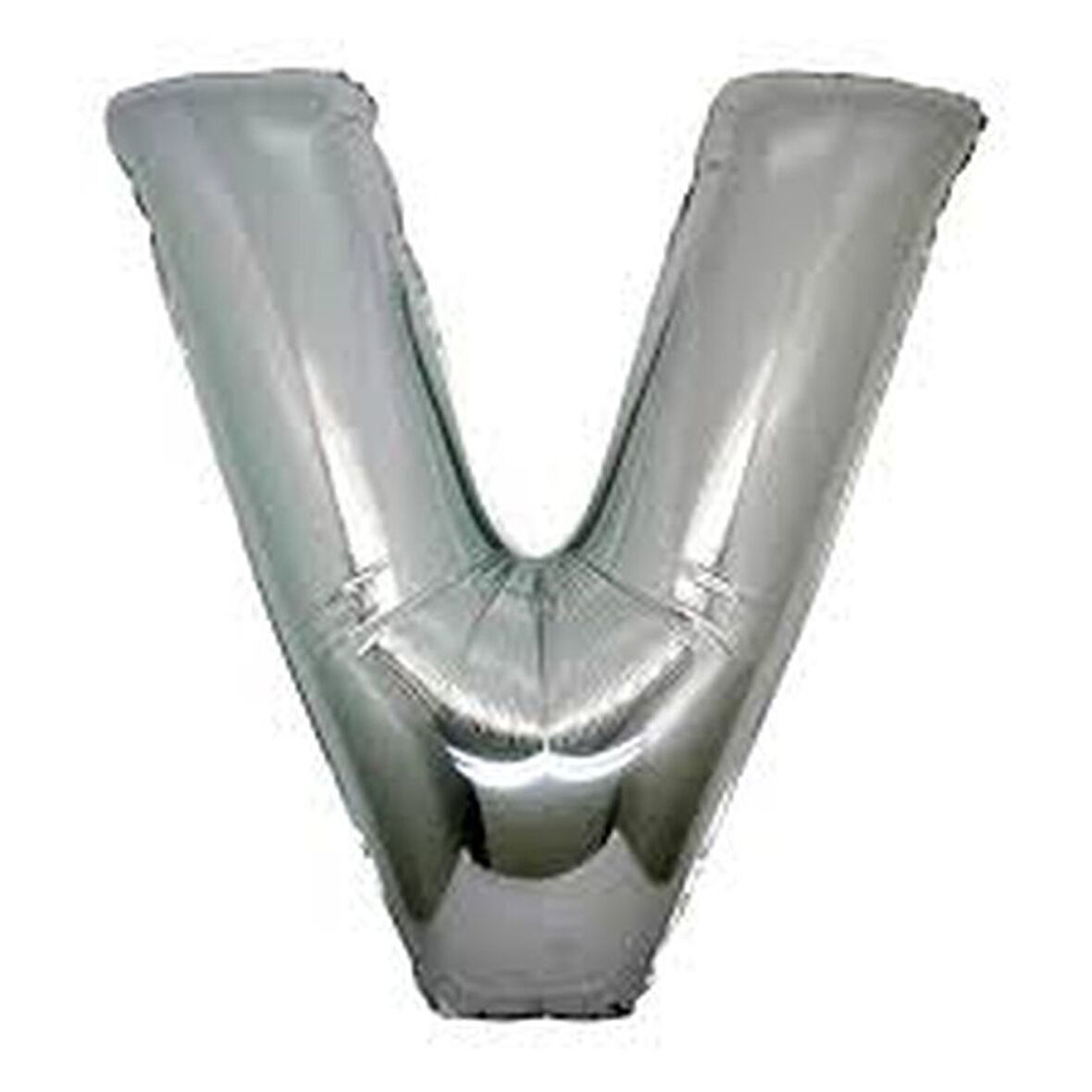 Büro Ev Partisi için 100CM V Harf Silver Folyo Balon