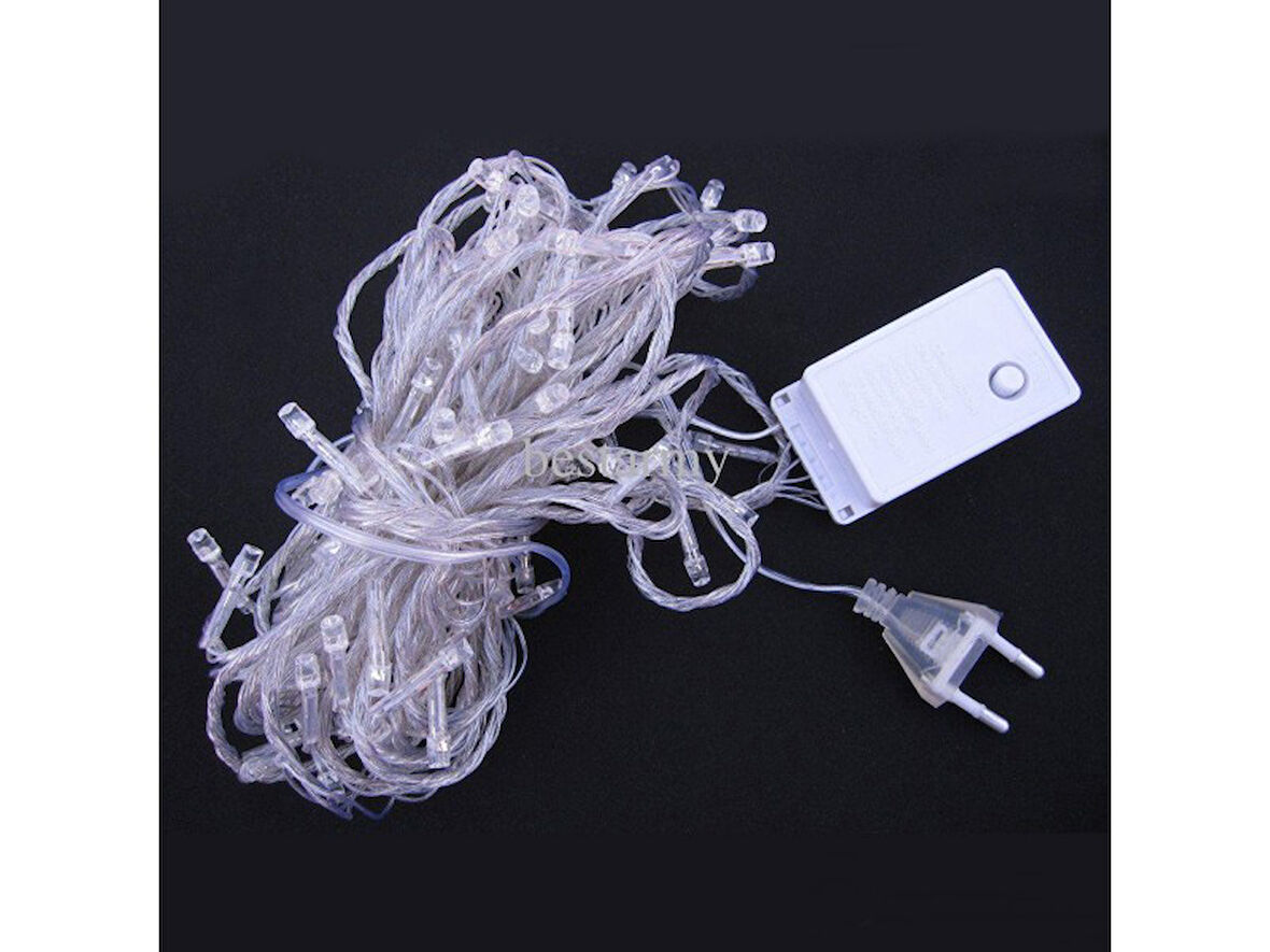 Büro Ev Partisi için 100LED Gün Işığı Yılbaşı Ağacı Işığı Led Ampül