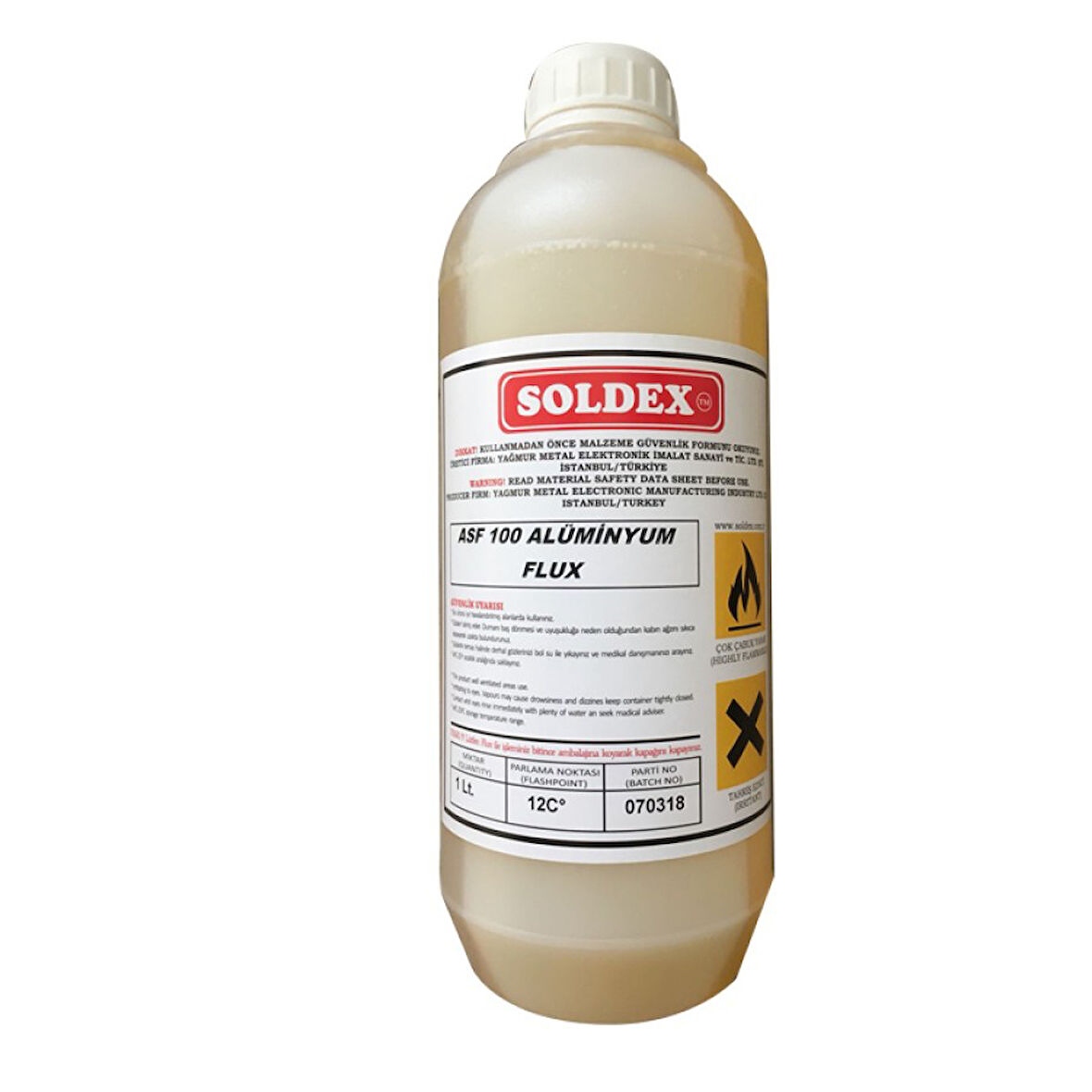 Büro Ev Hobi İş Atölyesi için Alüminyum Flux Lehim Suyu 250ML
