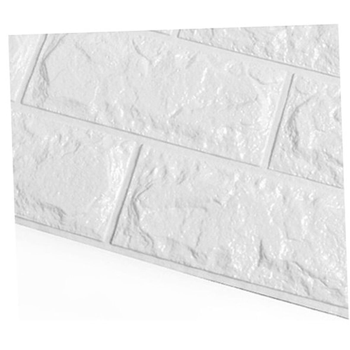 Büro Ev Ofis Dekoru için 38x58CM Yapışkanlı 3D Tuğla Desen Duvar Paneli