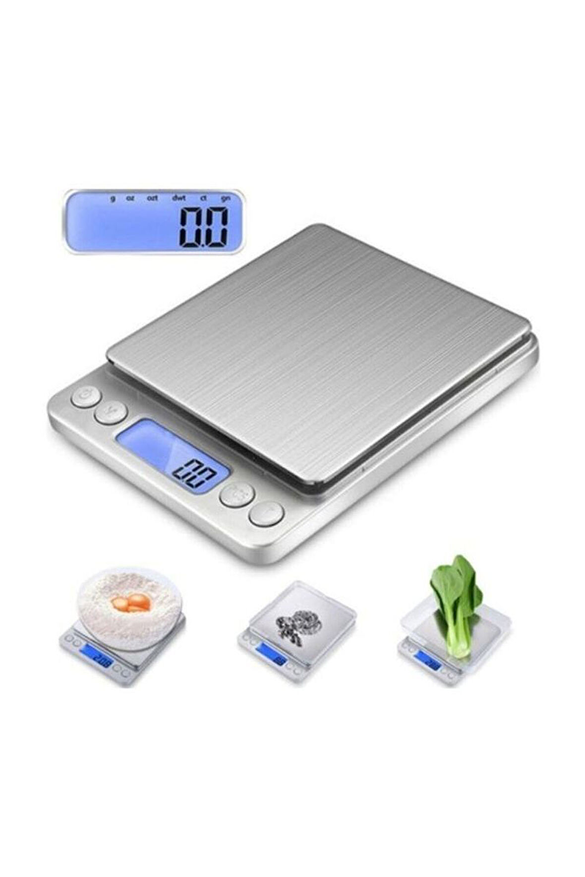 Büro Ev Ofis için 2KG 0,1GR Hassas Dijital Mutfak Terazisi