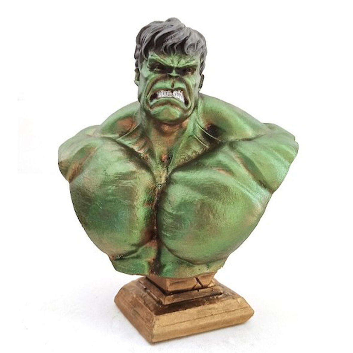 Büro Ev Ofis Dekoru için Mini Yeşil Dev Hulk Büstü