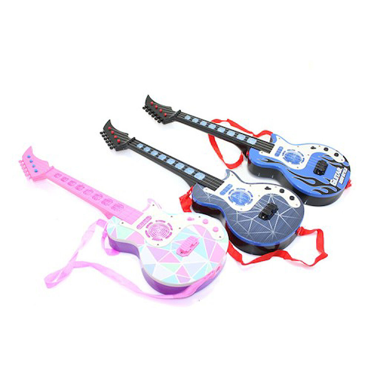 Büro Ev Ofis Dekoru için Müzikli Ledli Gitar Maketi
