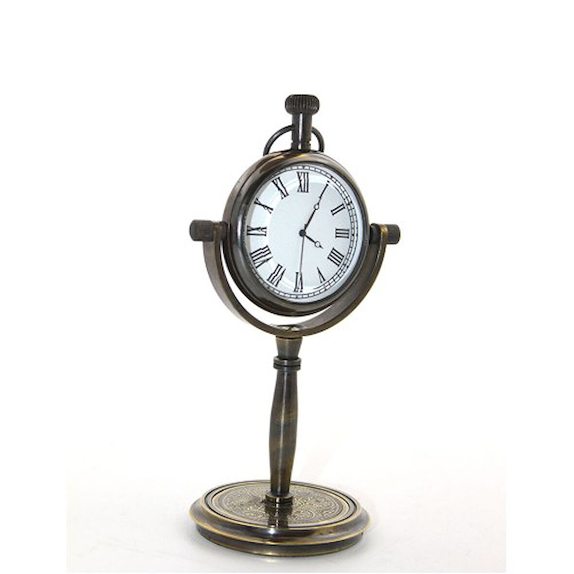 Büro Ev Ofis Dekoru için Lüks Pirinç  Hediyelik Masa Saati