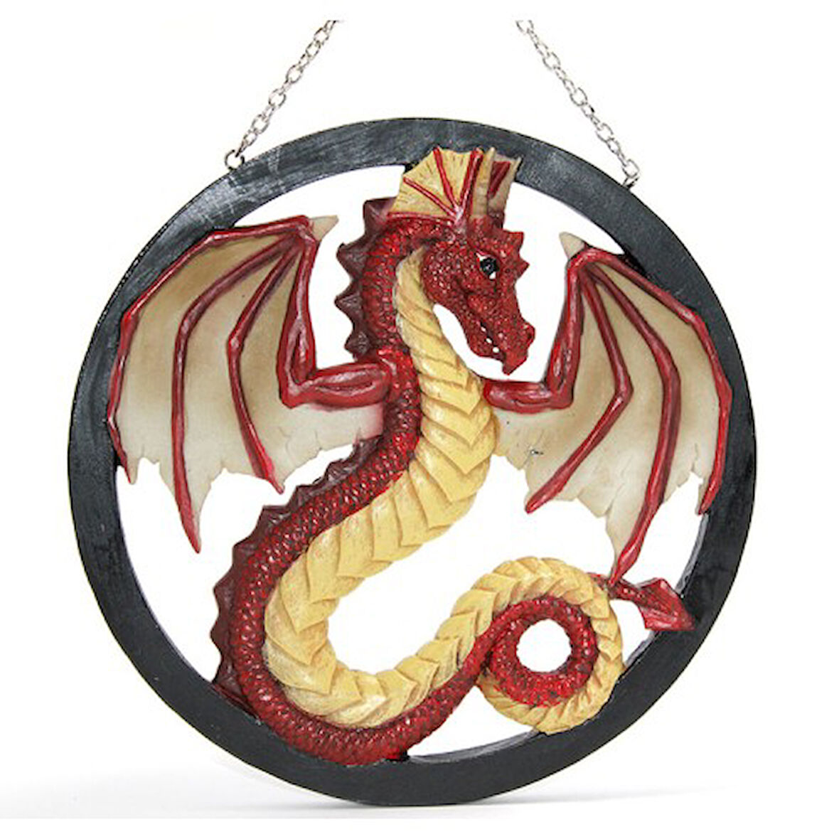 Büro Ev Ofis Dekoru için Polyester Yapım Duvara Asmalı Ejderha Panosu