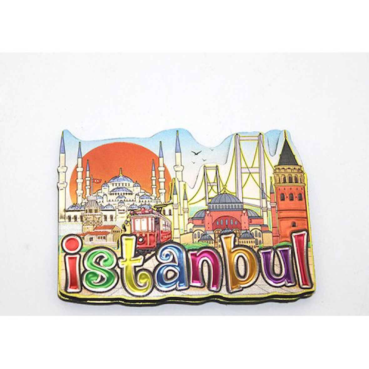 Büro Ev Ofis Dekoru için İstanbul Hediyesi Stil Magnet