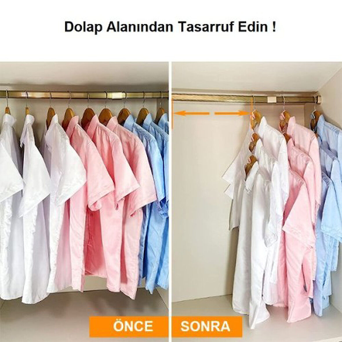 Büro Ev Ofis Düzeni için Dolap İçi Organizer Askı Aparatı