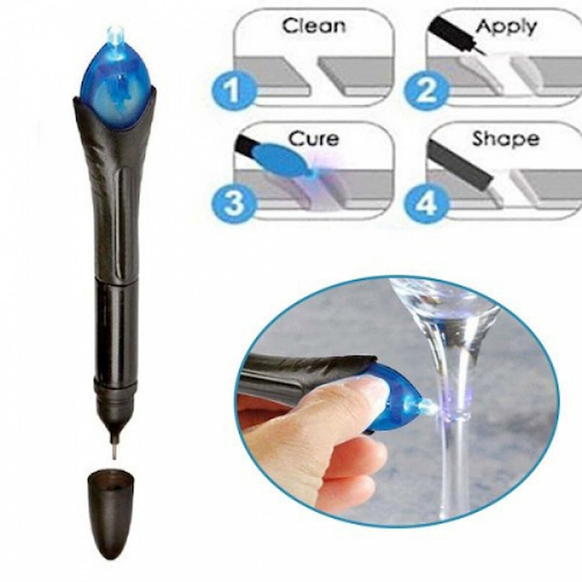 Büro Ev Ofis Tamir Bakımı için 5 Saniyede Fix UV Yapıştırıcı Tüpü