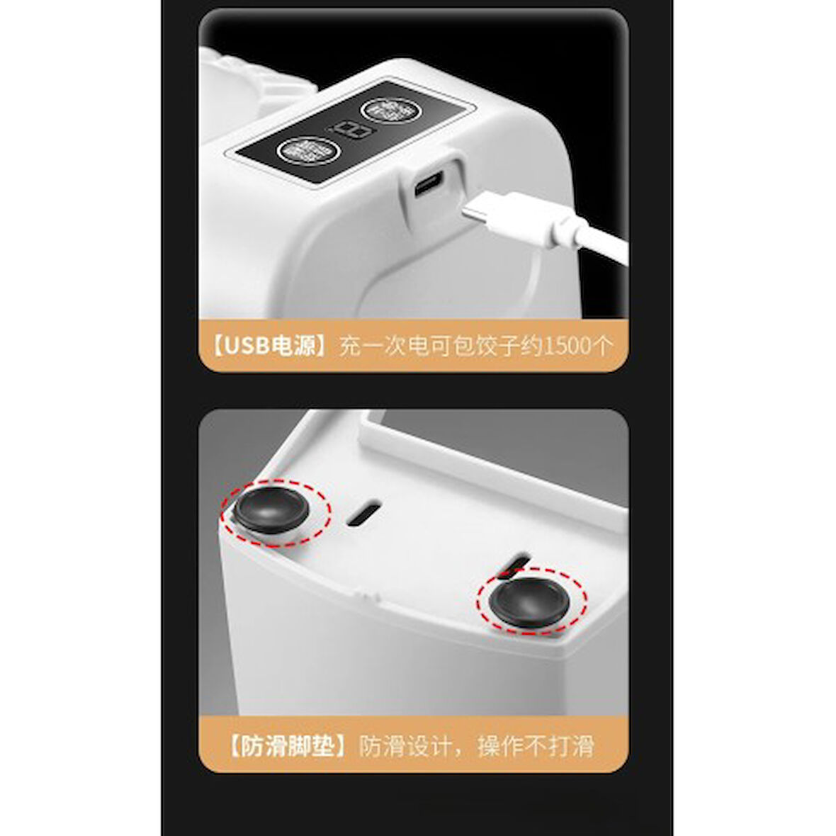 Büro Ev Ofis Mutfağı için Tam Otomatik Kolay Ravioli Erişte Mantı Hamur Makinesi