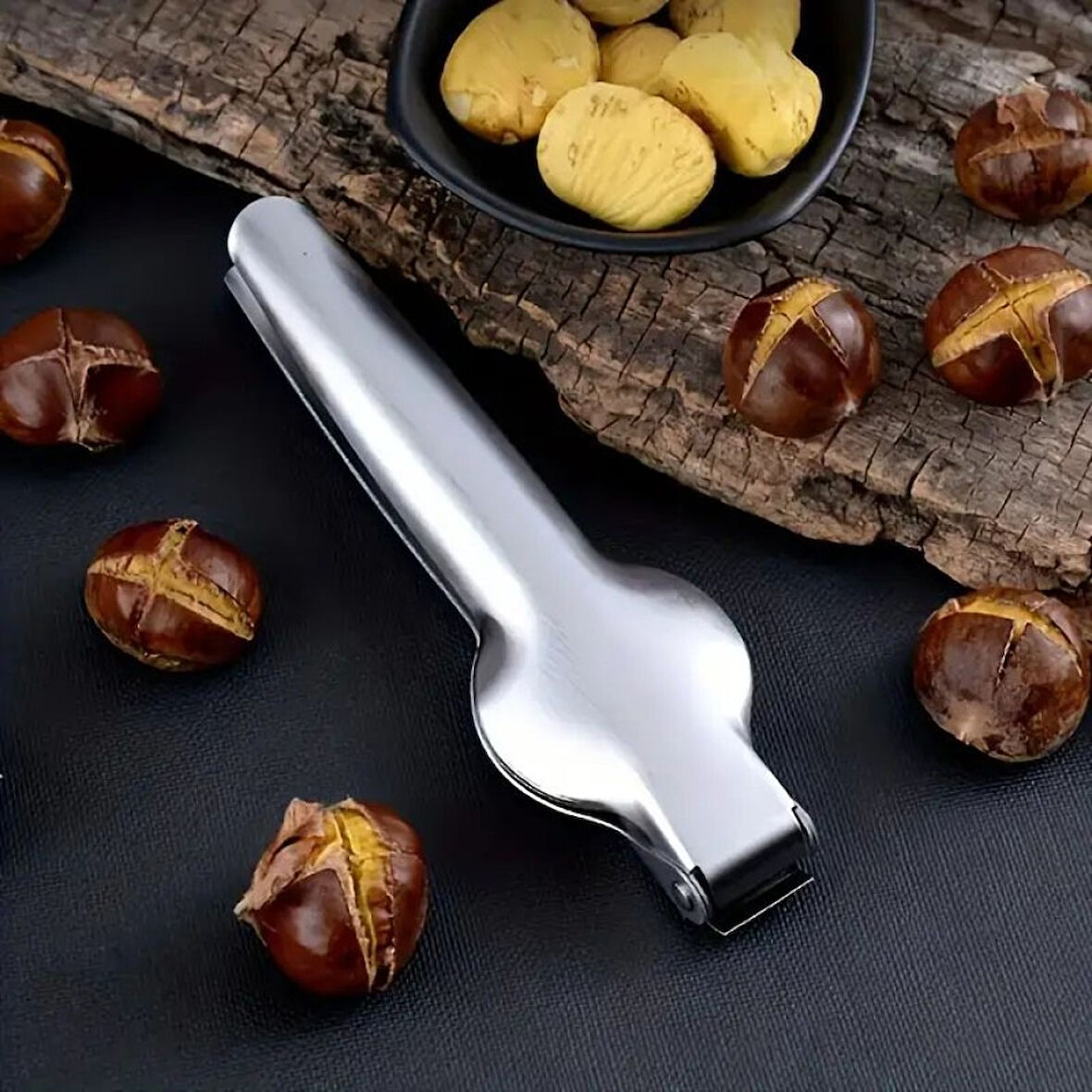 Büro Ev Ofis Mutfağı için Kestane Hazırlama Metal Çizici Pense