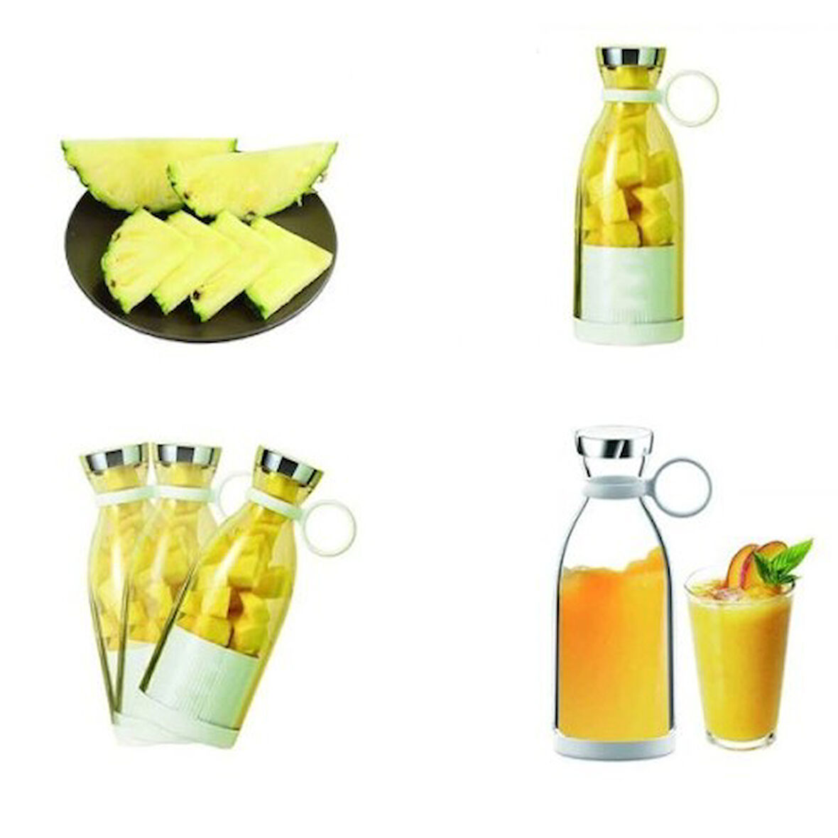 Büro Ev Ofis Mutfağı için Mini Taşınır Tip Karıştırıcı Blender