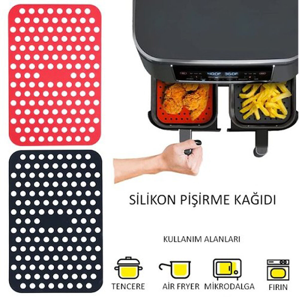 Büro Ev Ofis Mutfağı için Slikon Fıın Firitöz Pişirme Matı