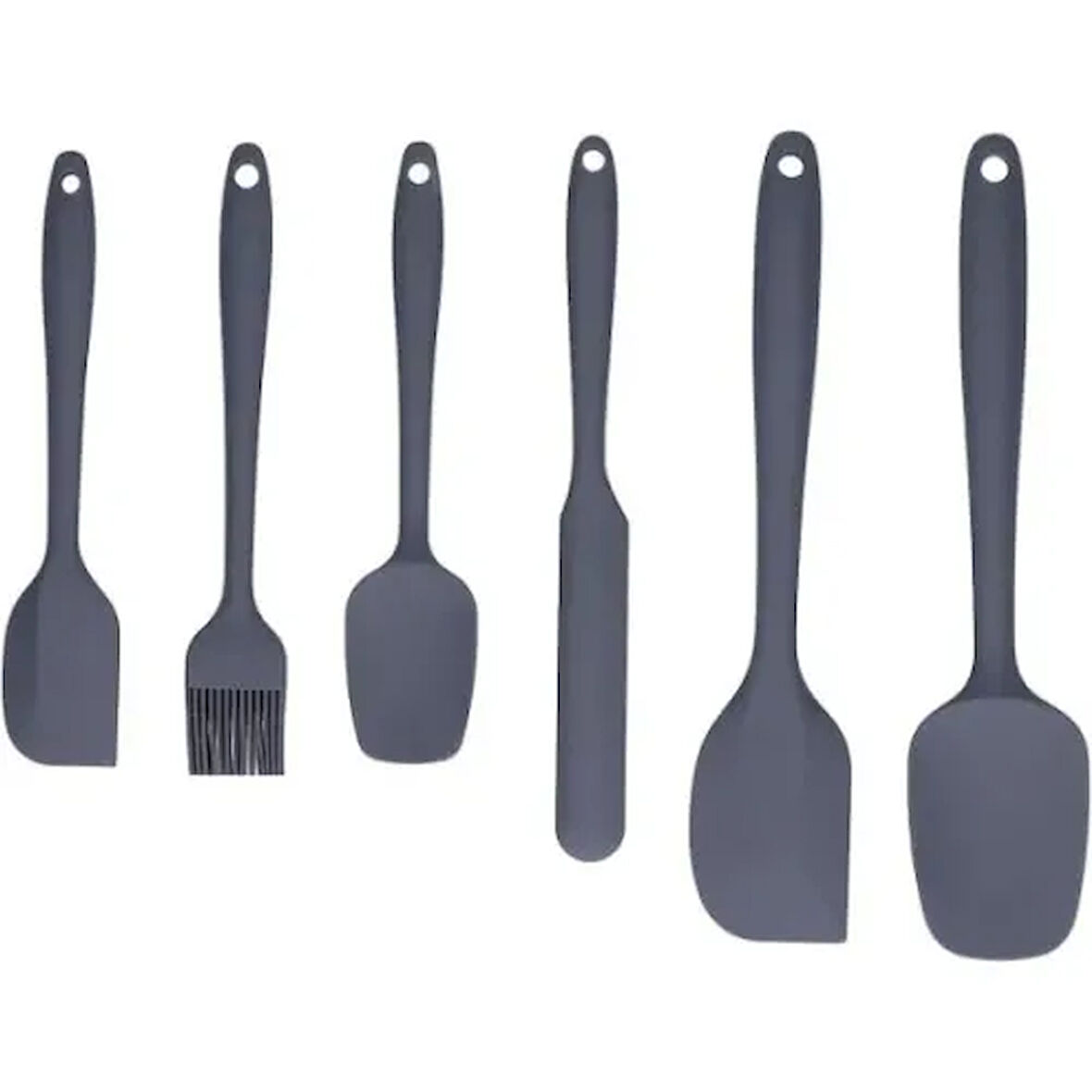 Büro Ev Ofis Mutfağı için Silikon Yapım Spatula Fırça Seti