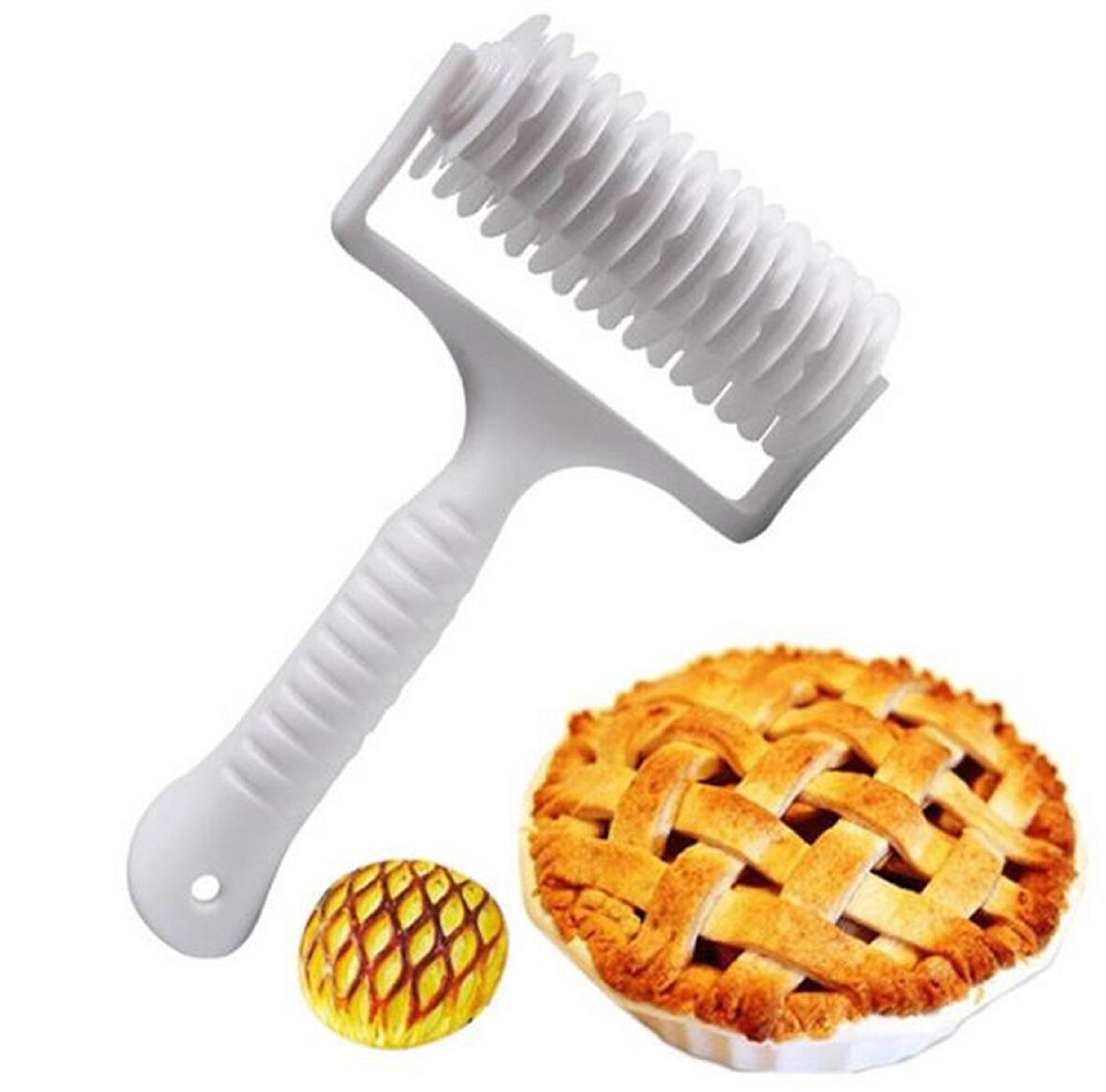 Büro Ev Ofis Mutfağı için Kafes Motif Şekillendirici Hamur Kesici Aparat