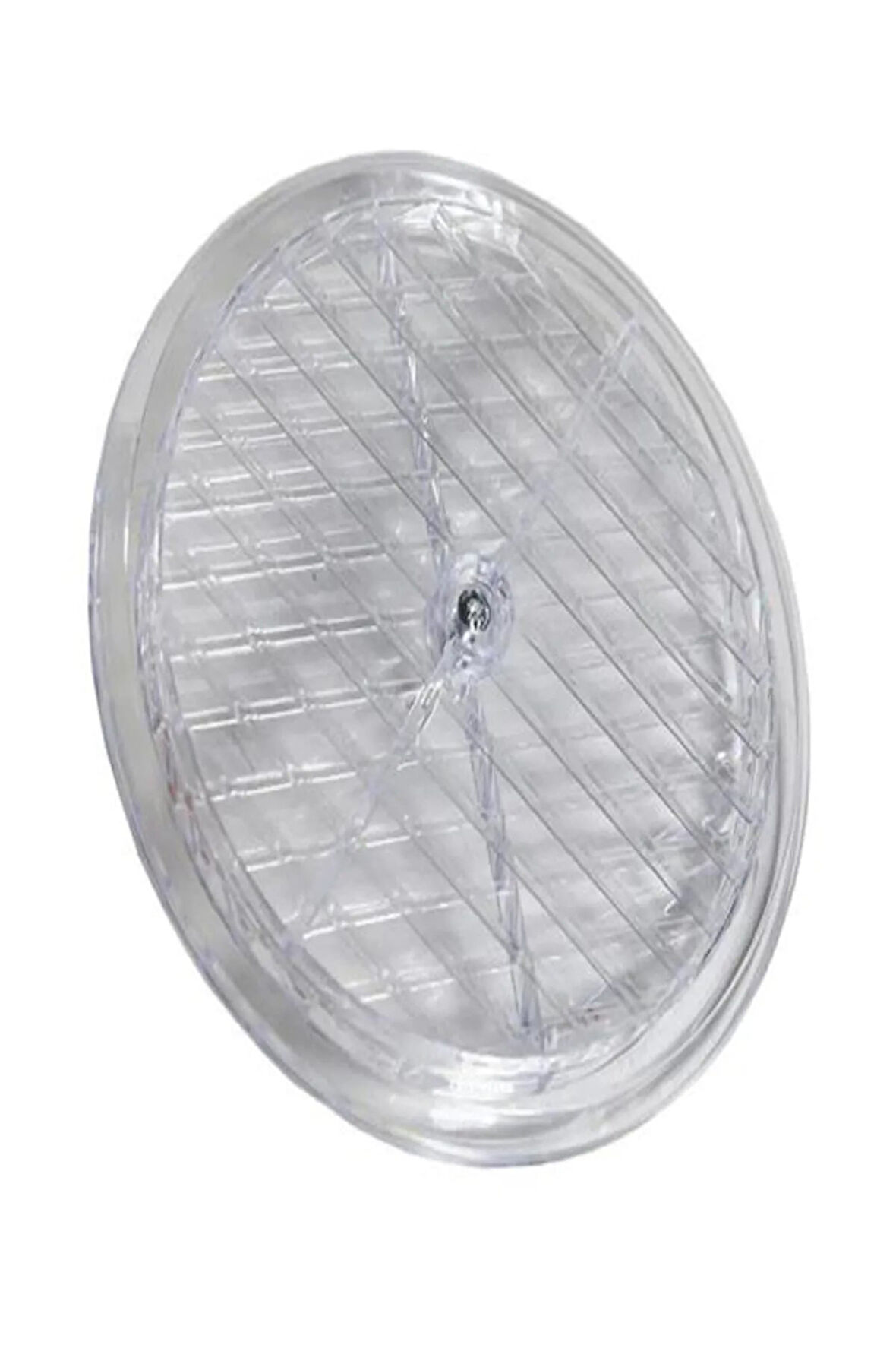 Büro Ev Ofis için 18CM Şeffaf Oval Doğalgaz Havalandırma Cam Menfez Kapağı