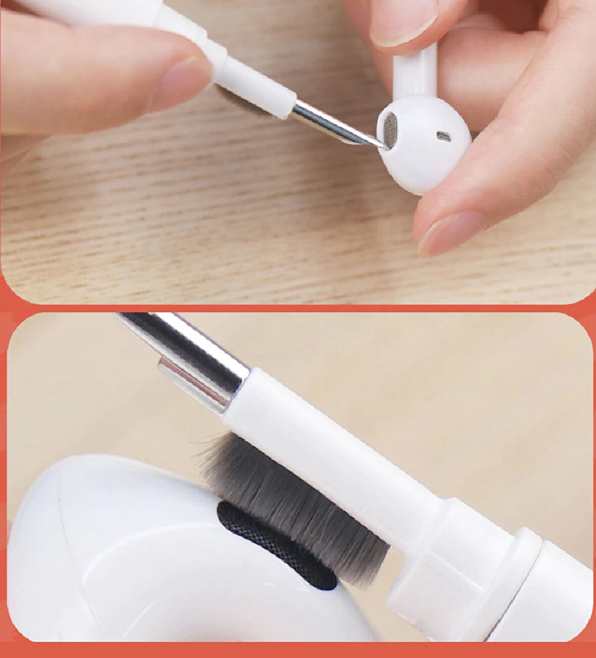 Büro Ev Ofis Yazlık Hijyeni için Klavye Airpods Hoparlör Kulaklık Araç Temizlik Fırçası