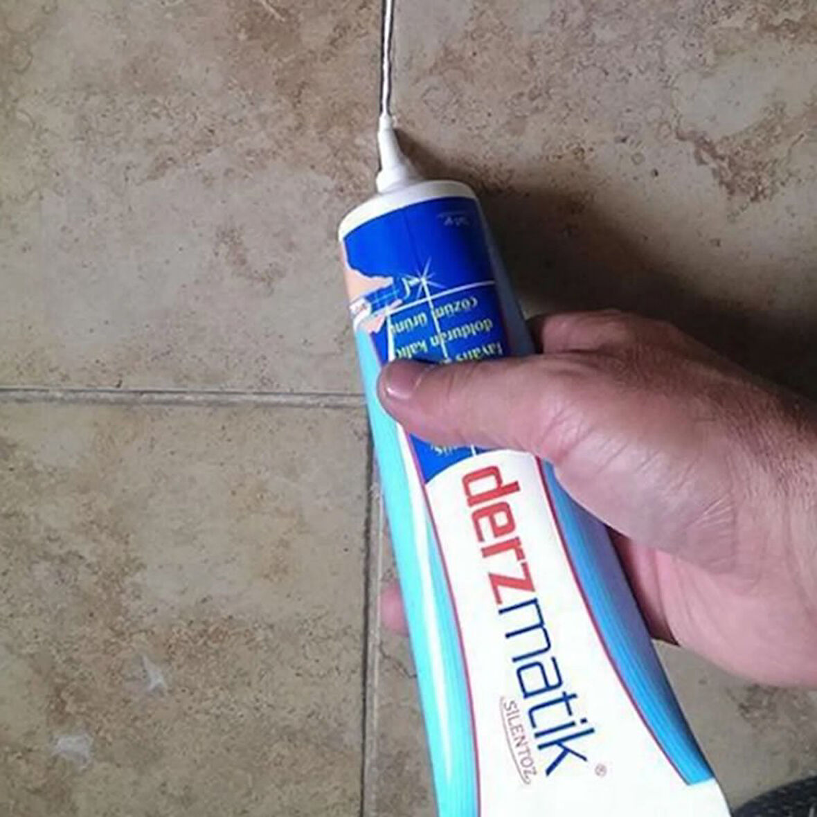 Büro Ev Ofis Tadilatı için 3ADET 380GR Kahve Lavabo Küvet Fayans Derzi Dolgu Kalemi Spatula Seti