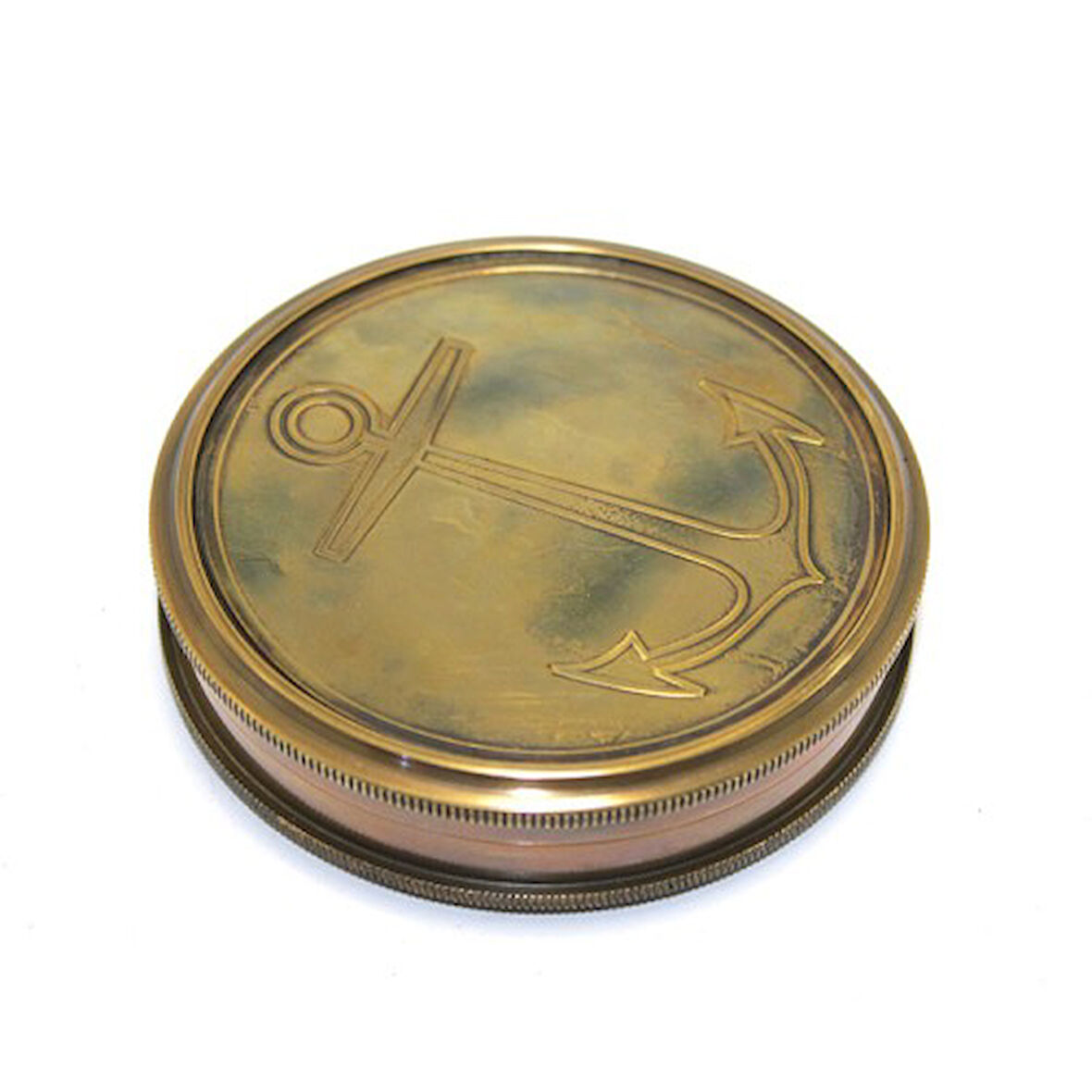 Büro Ev Ofis Hediyesi için Gemici Çapası Model Pirinç Yapım Denizci Pusulası