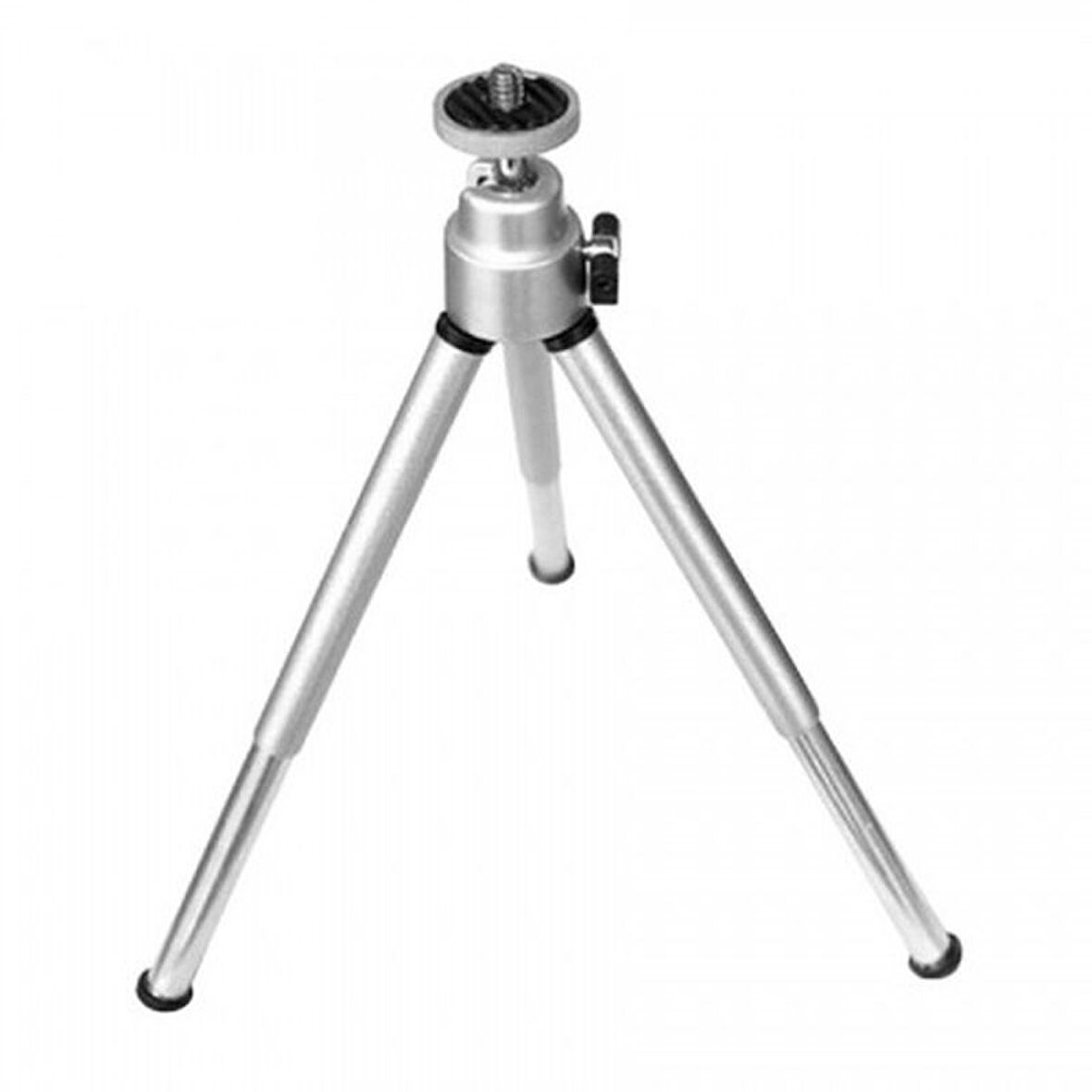 Büro Ev Ofis Fotoğraf Video Çekimi için 3 Yönlü Metalik Mini Profesyonel Tripod