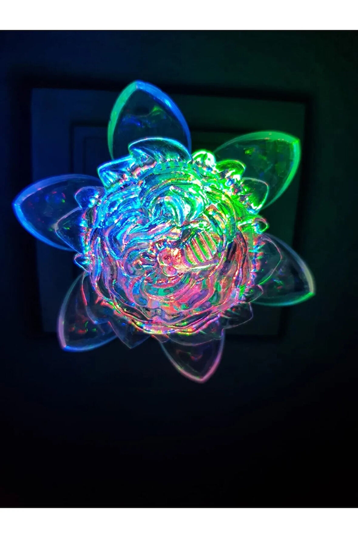 Büro Ev Ofis için Gül Figürlü Renkli Rgb Dekoratif Aysınlatma Gece Lambası
