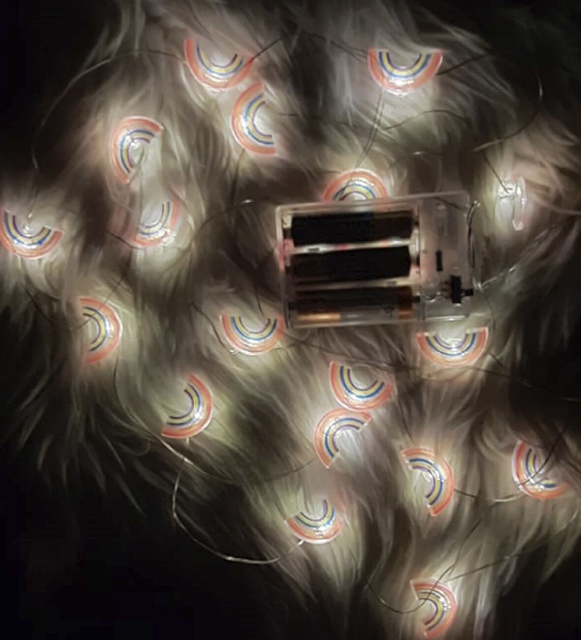 Büro Ev Ofis Hediyesi için Led Işıklı İp Dekoratif Gökkuşağı Lamba