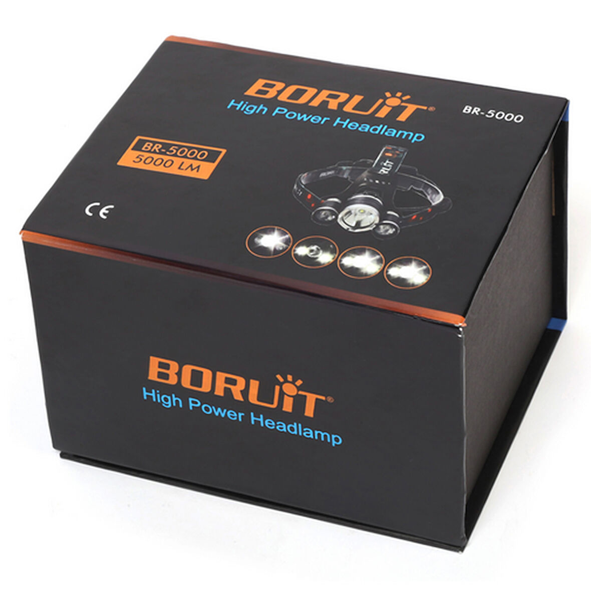 Büro Ev Ofis İş Güvenliği için 5000LM Lamba 3xCREE Xm-T6 2R5 Led Işık Kafa Feneri