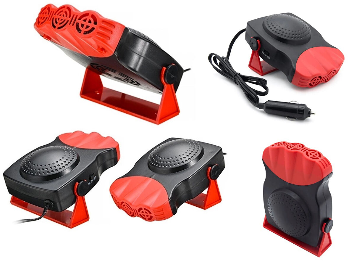 Büro Ev Ofis Arabası için 12V 150W Araç İçi ısıtıcı Soğutucu Ön Cam Buğu Çözücü Oto Fanı