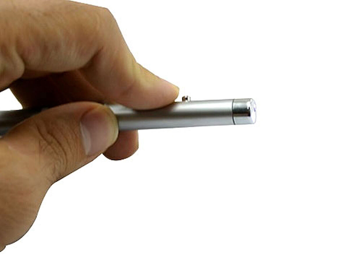 Büro Ev Ofis Hediyesi için Lazer Led Işıklı Tükenmez Kalem