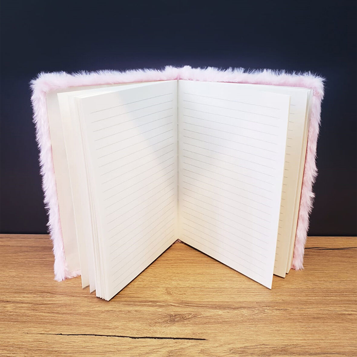 Büro Ev Ofis Hediyesi için Peluş Tip Love Motifli Defter