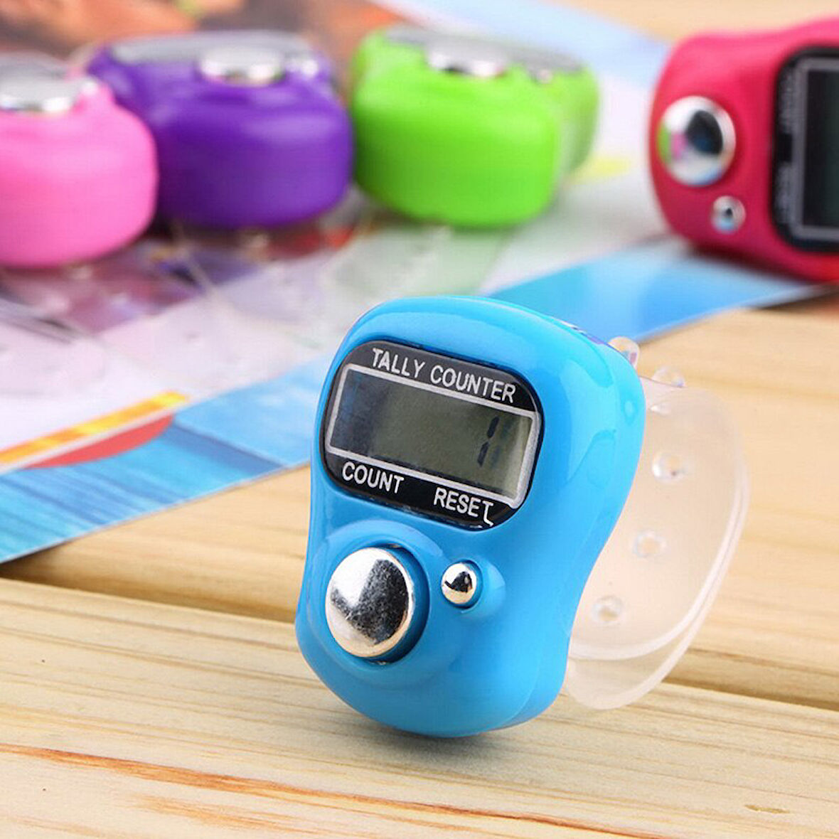 Büro Ev Ofis İnsanı için Hediyelik Elektronik Tesbih 100ADET Yüzük Tip Zikirmatik Ekstra Seti