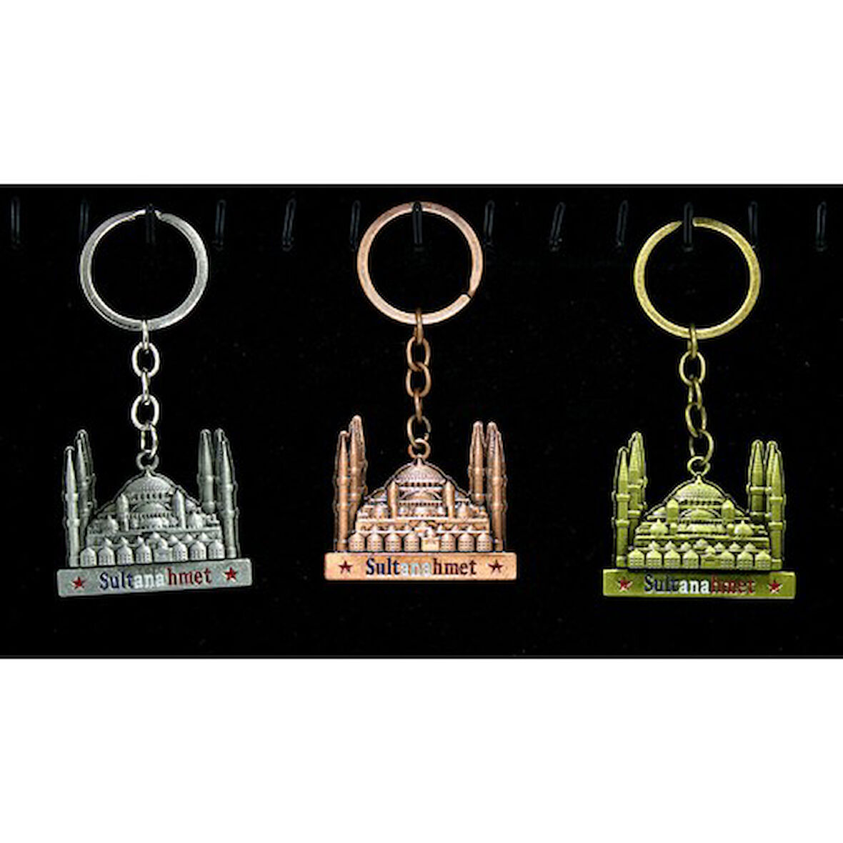 Büro Ev Ofis Hediyesi için İstanbul Hatırası Metal Sultanahmet Anahtarlık