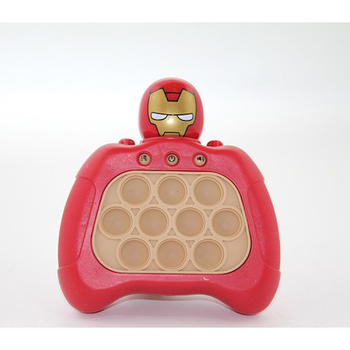 Büro Ev Ofis Çocuk Hediyesi için Işıklı Müzikli Iron Man PopIt Oyuncak