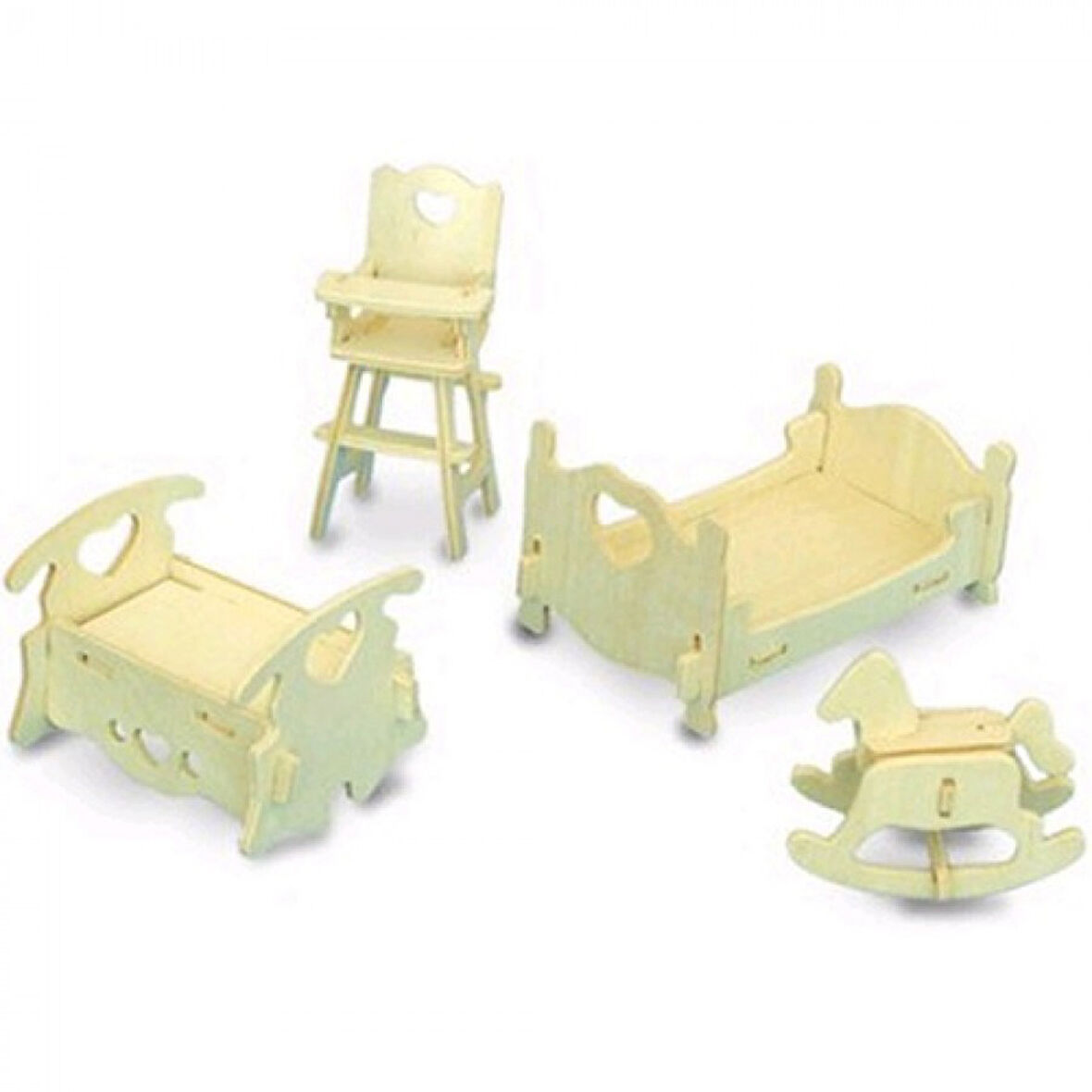 Büro Ev Ofis Çocuk Hediyesi için Zeka Oyunu 3D Ahşap Yapım Çocuk Odası Model Puzzle