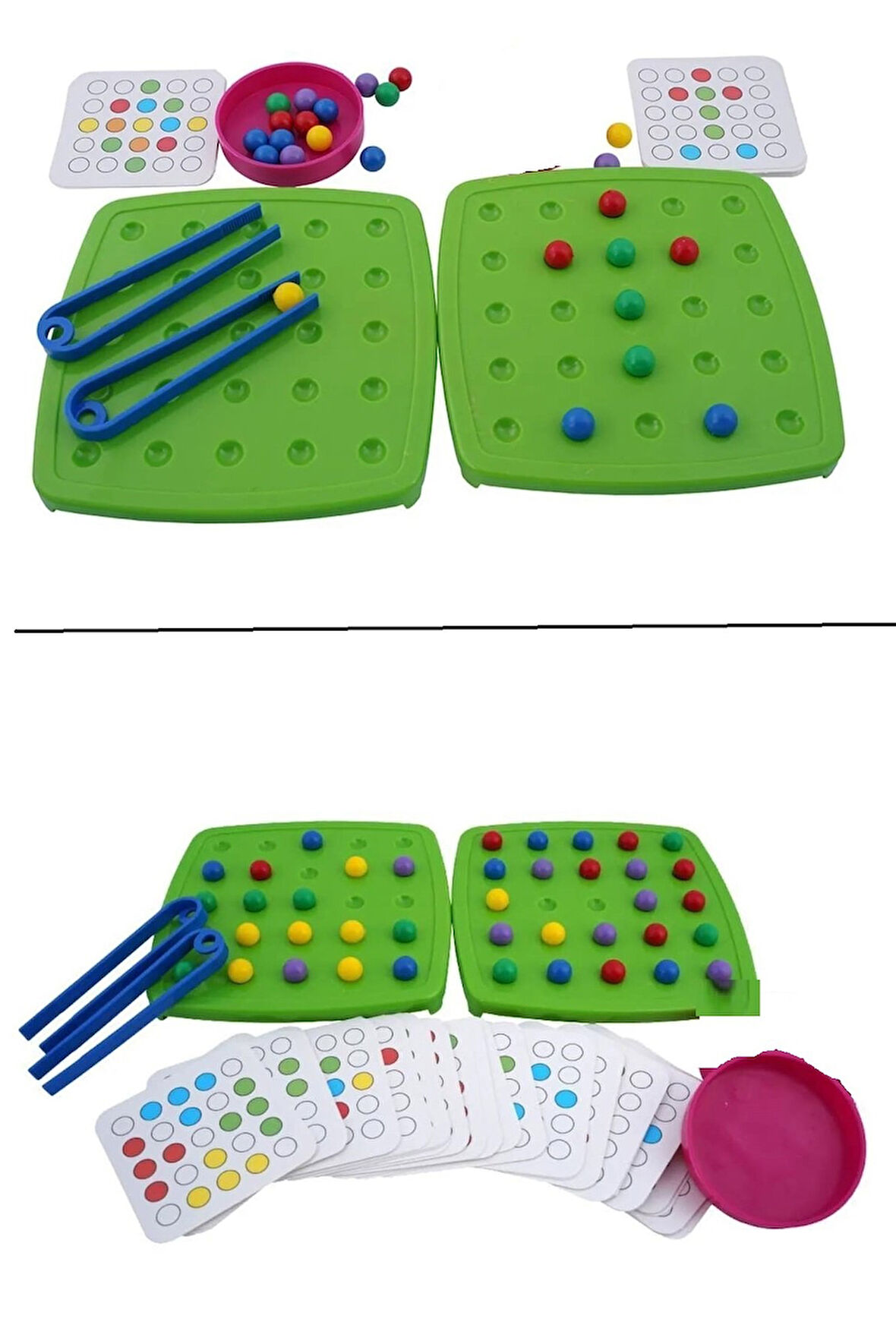 Büro Ev Ofis Oyuncak Hediyesi için Eğitici Mini Boncuklar Dizme Kutu Aktivite Oyunu