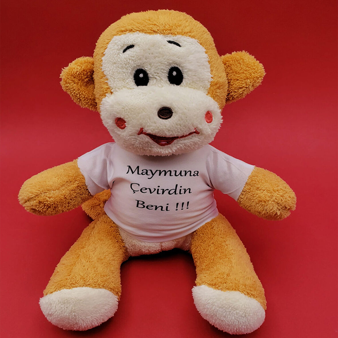 Büro Ev Ofis Oyuncak Hediyesi için Peluş Maymuna Çevirdin Beni Maymuncuk