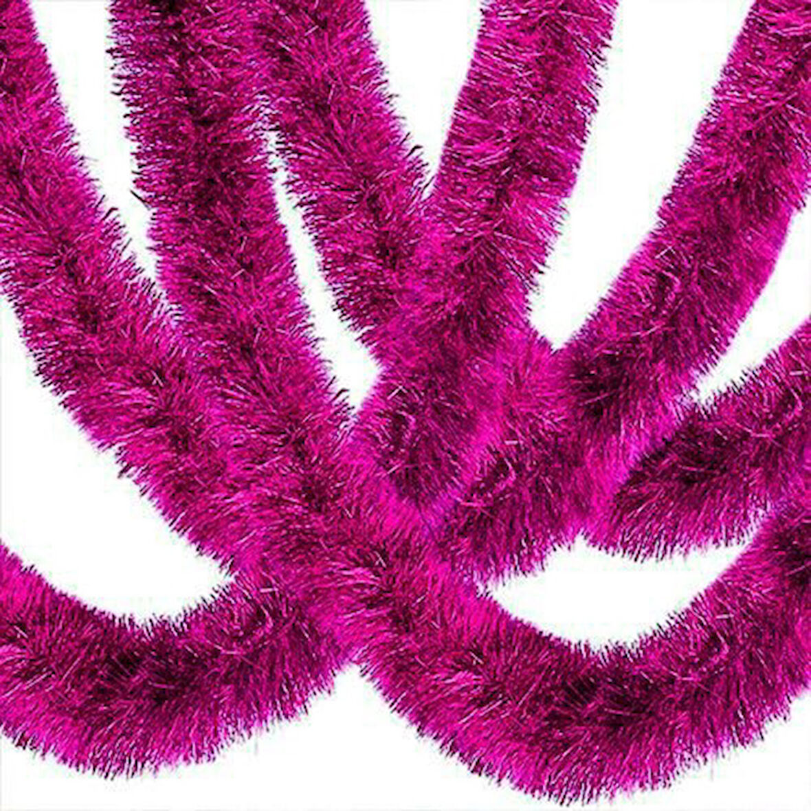 Büro Ev Ofis Etkinik Süsleri için 2MT Fuşya Kalın Simli Parti Süsü