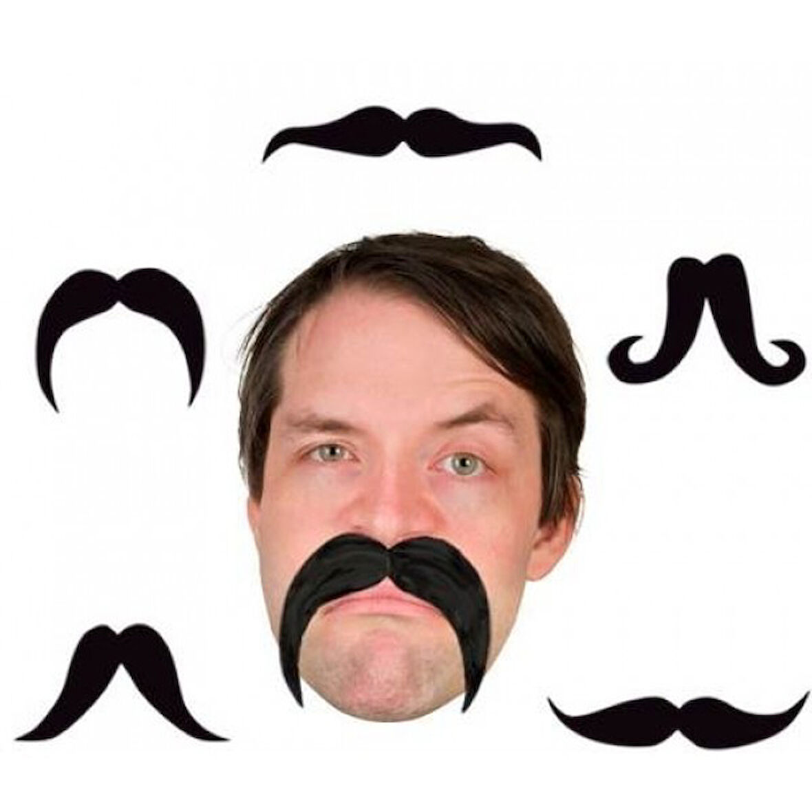 Büro Ev Ofis Etkinlik Gösteri Kostüm Bıyığı için Mustache Takma Bıyık