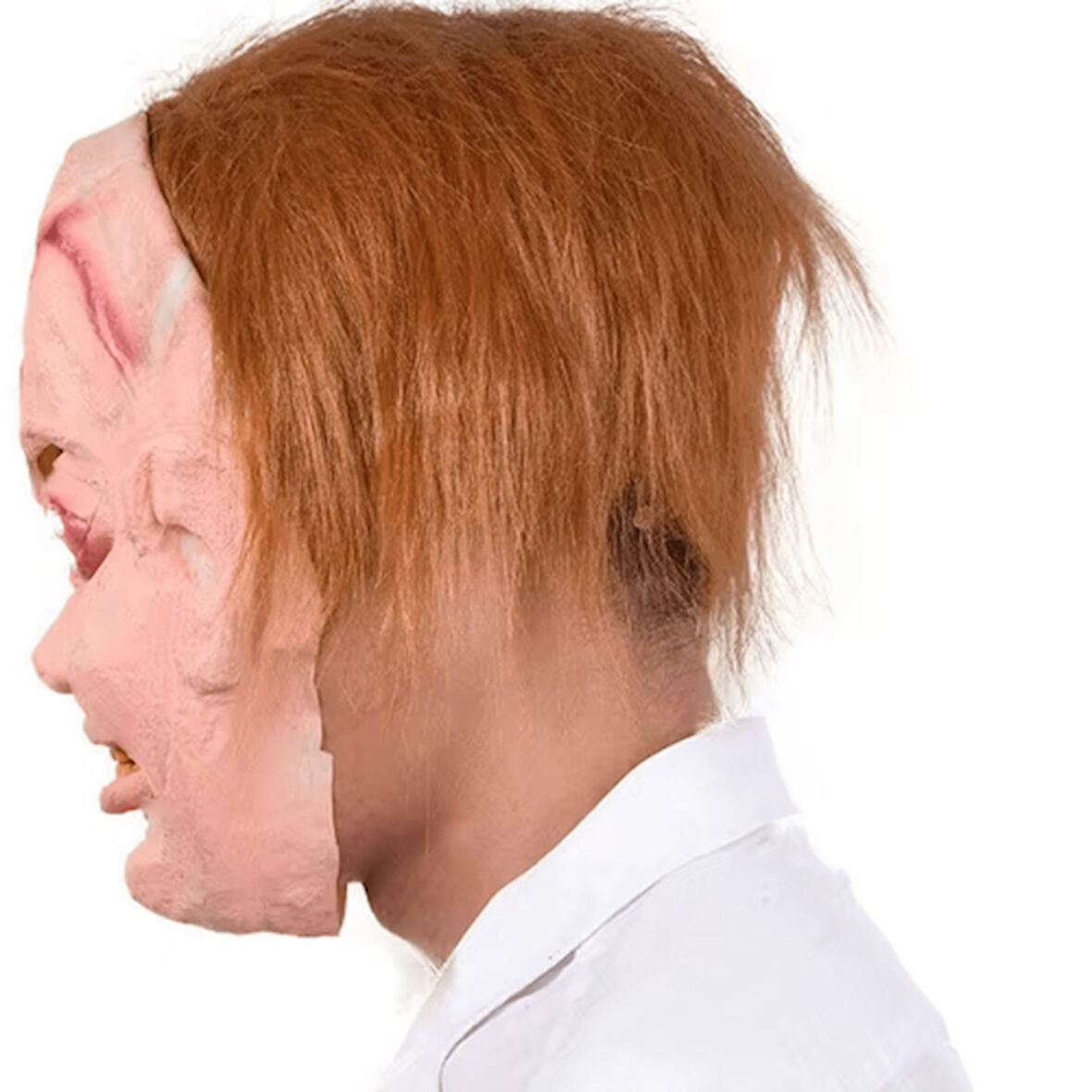 Büro Ev Ofis Etkinlik Gösteri Chucky Kostüm Maskesi için Saçlı Lateks Et Maske