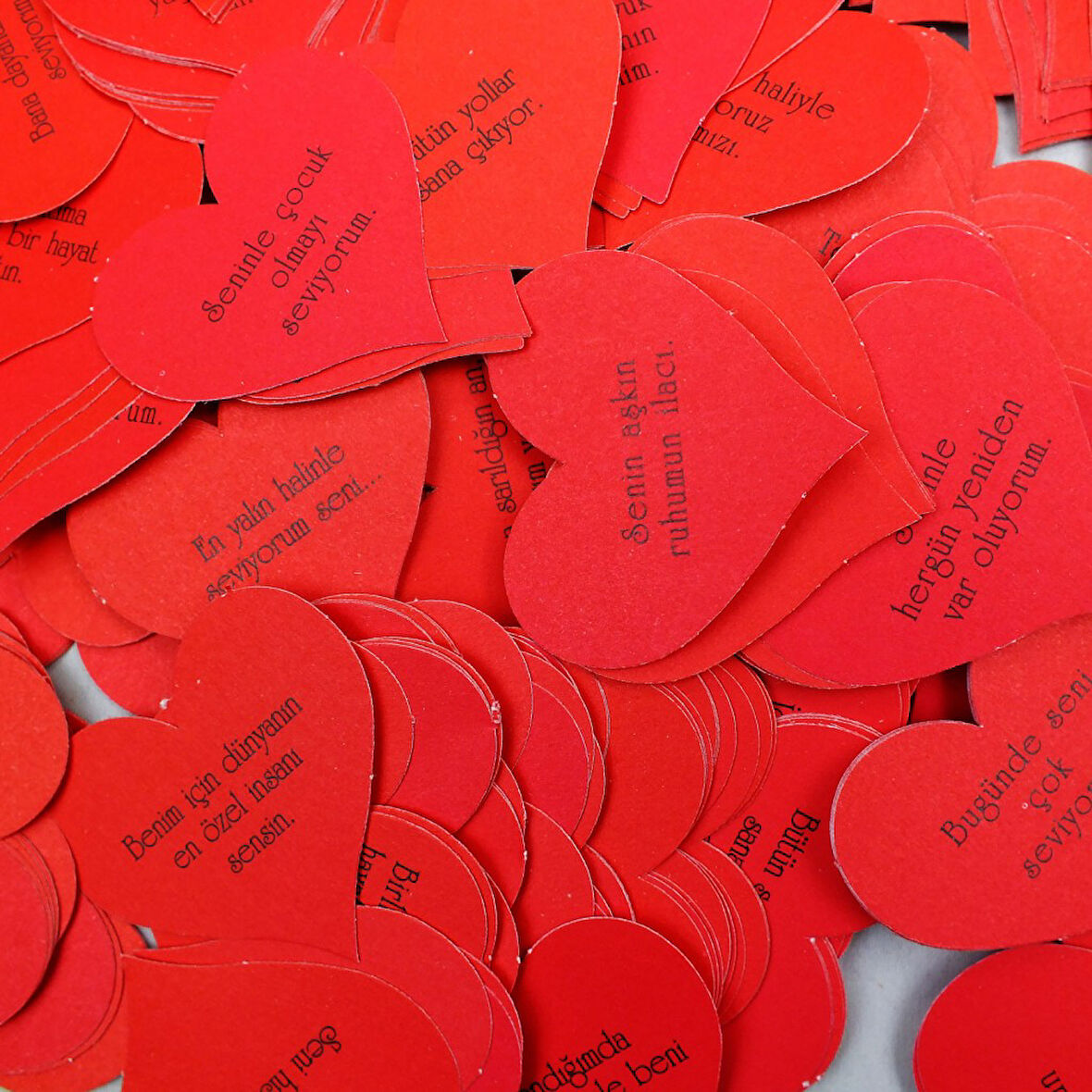 Büro Ev Ofis Etkinlik Partisi için Seni Seviyorum Mesaj Notları