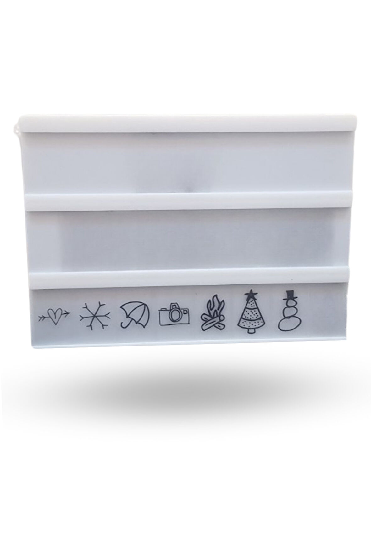 Büro Ev Ofis Hediyesi için Harflerle Işıklı Mesaj Veren Light Box A5 Led Pano