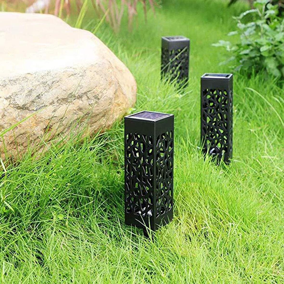 Büro Ev Ofis Hediyesi için 6ADET Solar Şarjlı Yürüyüş yolu Dekor Bahçe Lambası Seti