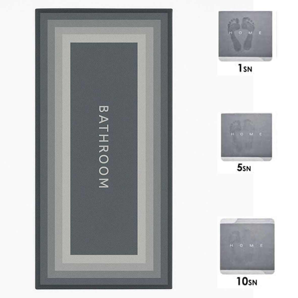 Büro Ev Ofis Banyosu için 40x120CM Emici Kaymaz Taban Uzun Paspas