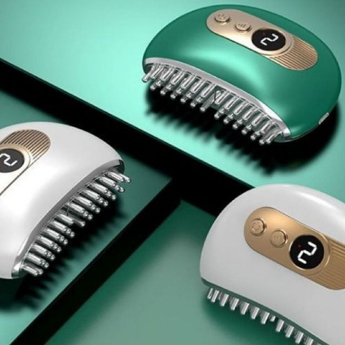 Büro Ev Ofis Kişisel Vücut Bakımı için Elektrik Akımlı Kademeli Titreşimli Yüz Masaj Tarağı