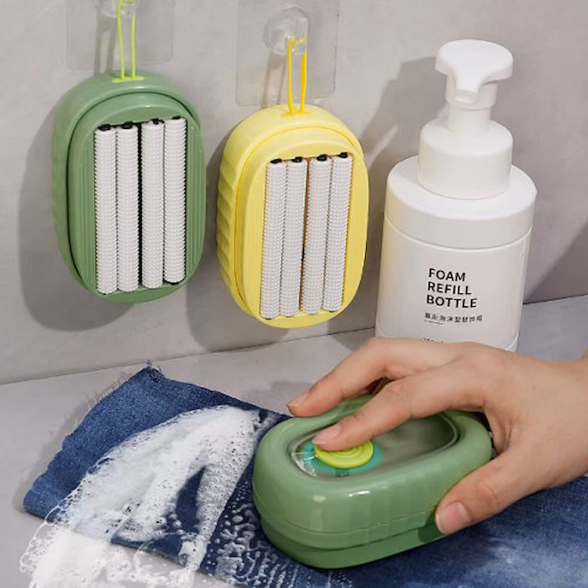 Büro Ev Ofis Hijyeni için Deterjan Hazneli Çamaşır Temizleme Gırgırı