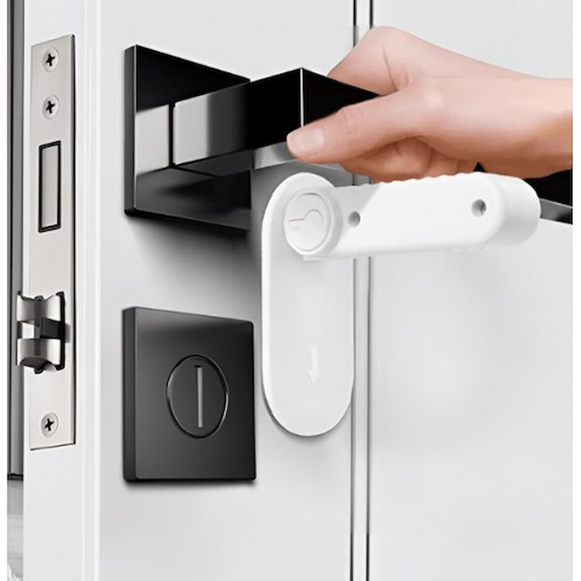 Büro Ev Ofis Bebek Güvenliği için Çocuk Koruyucu Kapı Kolu Kilidi