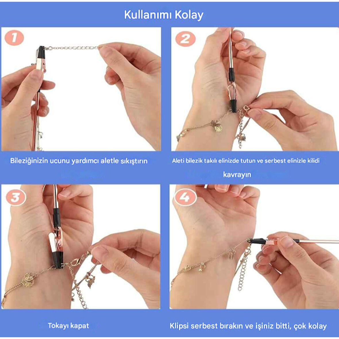 Büro Ev Ofis Hediyesi için Bileklik Takma Yardımcı Aparatı