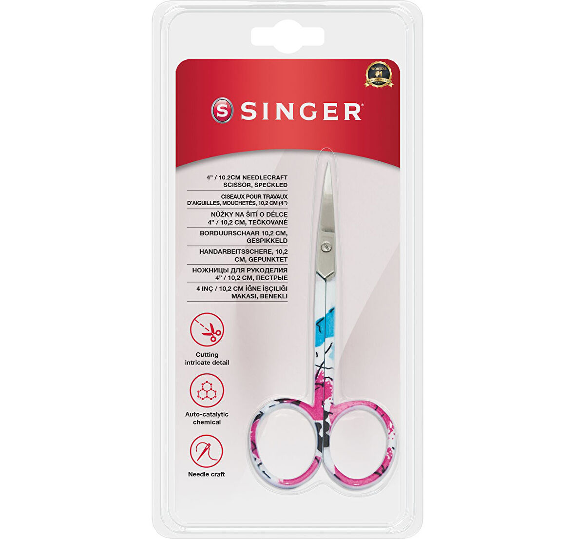 Büro Ev Ofis Hobi Dikiş Atölyesi için 10CM Renkli Stil Kıvrık Uçlu Nakış Makası